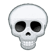 Skull Laughing Sticker