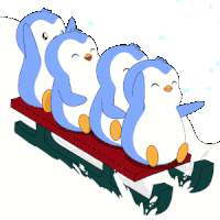 Sled Sledding Sticker