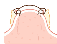 Sleep Peach Goma Sticker