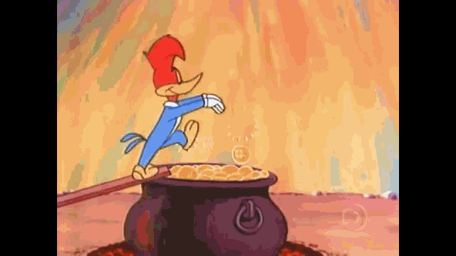 Sleep Walking Woody Woodpecker GIF