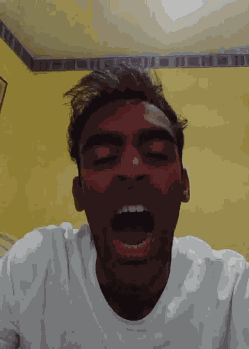 Sleepy Yawning GIF