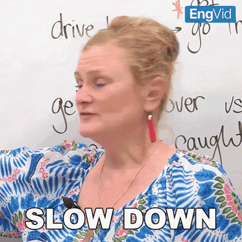 Slow Down Ronnie GIF