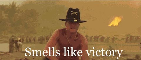 Smells Like Victory Apocalypse Now GIF