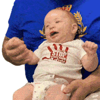 Smiling Baby Happily Sticker