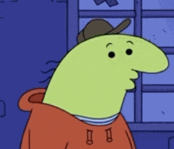 Smiling Friends Suspicious GIF