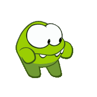 Smiling Om Nom Sticker