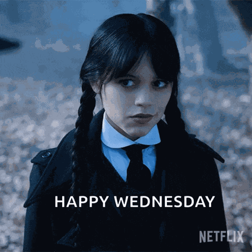 Smirk Wednesday Addams GIF