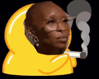 Smoking Duck Cynthia Erivo GIF