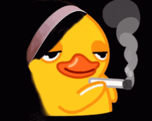 Smoking Duck Gif Song Hyekyo GIF