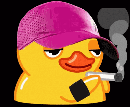 Smoking Duck Iga GIF