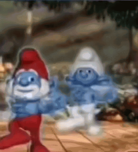 Smurfs Dancing Cutley Smurf GIF