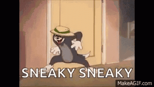 Sneaky Sneaking GIF