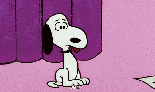 Snoopy Bleah GIF