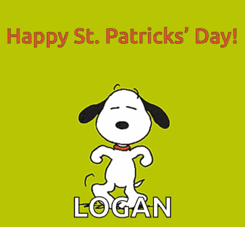 Snoopy Dance St Patricks Day GIF