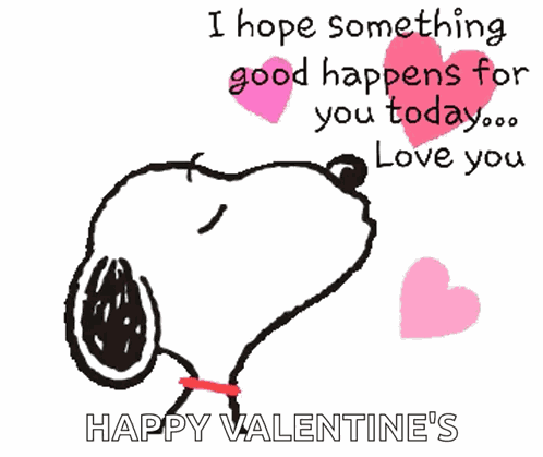 Snoopy Kiss GIF