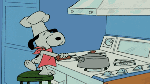 Snoopy Popcorn GIF