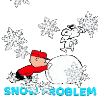 Snoopy Snowflake Sticker