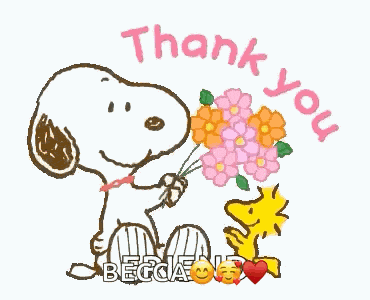Snoopy Thank You GIF
