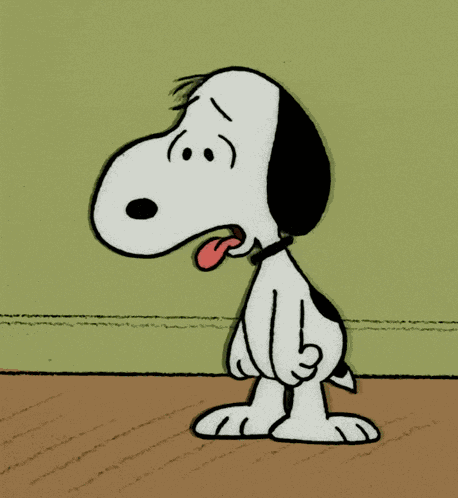 Snoopy Thirsty GIF