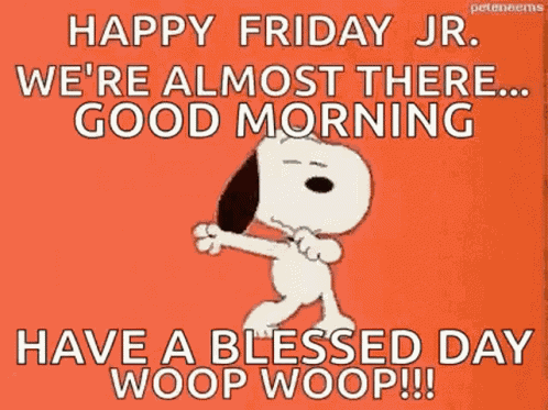 Snoopy Were Almost There GIF
