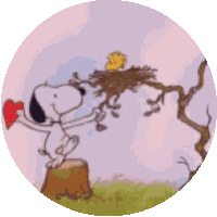 Snoopy Woodstock Sticker
