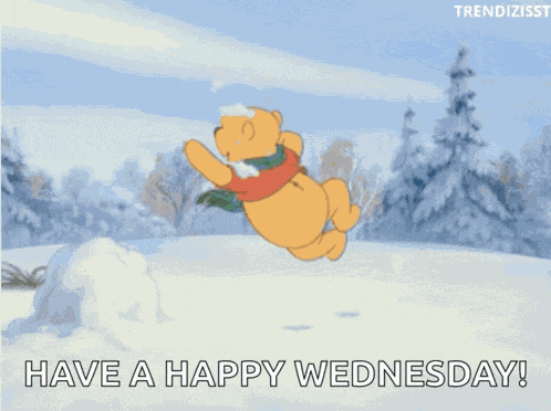 Snow Day Winnie The Pooh GIF