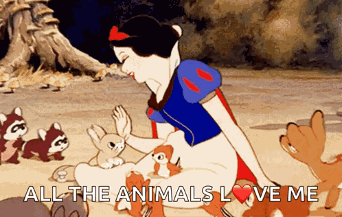 Snow White Animals Snow White GIF
