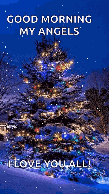 Snowing Christmas GIF