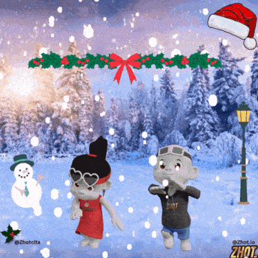 Snowing Let It Snow GIF