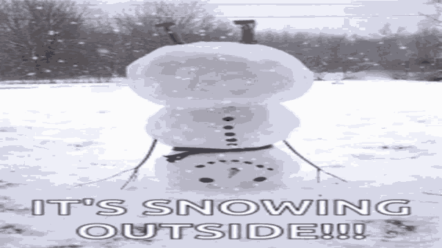 Snowman Winter GIF