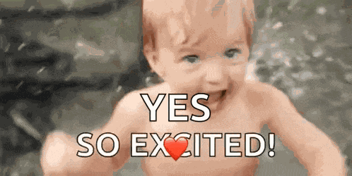 So Excited Baby GIF