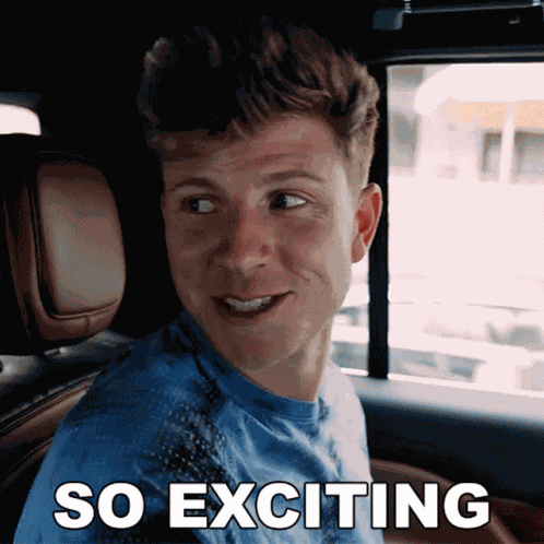 So Exciting Hunter Woodhall GIF
