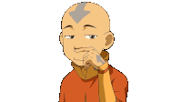 Something Is Smelly Aang Sticker