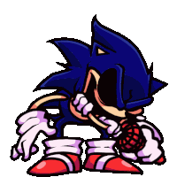 Sonic Exe Down Pose Sticker