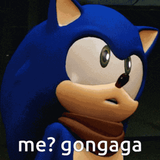 Sonic Me Gongaga GIF