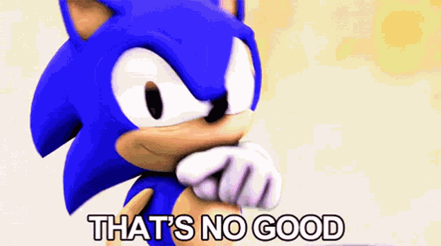 Sonic Thats No Good GIF