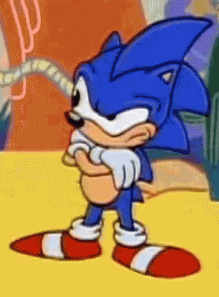 Sonic Waiting GIF