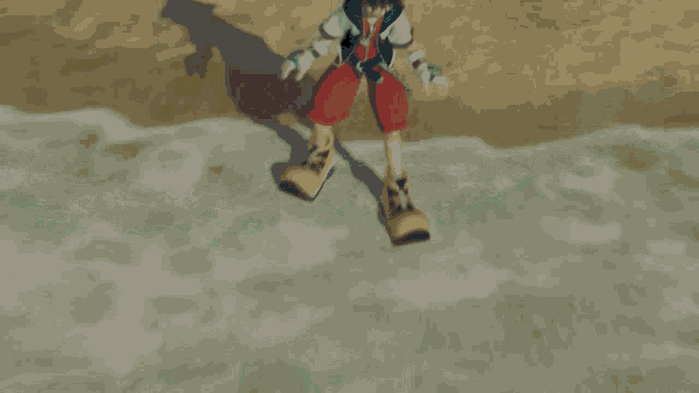 Sora Looks At A Wave Kingdom Hearts GIF
