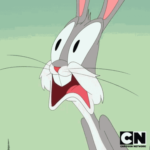 Sorprendido Bugs Bunny GIF
