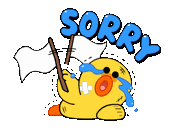 Sorry Apology Sticker