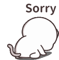 Sorry Sad Sticker