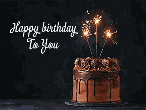 Sparklers Birthday GIF