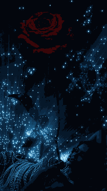 Sparkling Flowers GIF