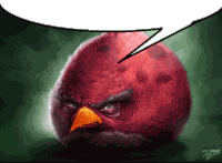 Speech Bubble Angry Birds Sticker