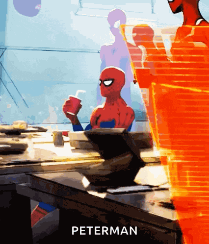 Spider Man Drink GIF