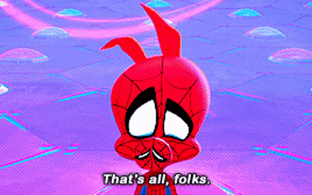 Spider Man Thats All Folks GIF