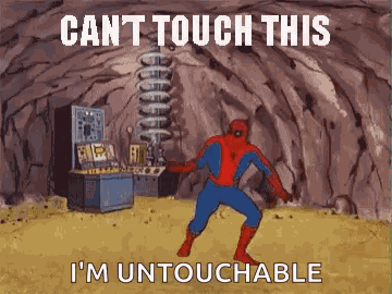 Spiderman I Cant Touch This GIF