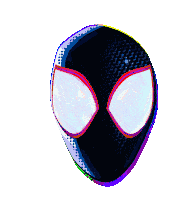 Spiderman Mask Spider Man Across The Spiderverse Sticker