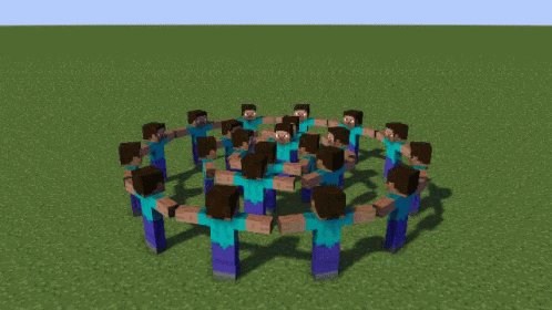 Spinning Steve Circle GIF