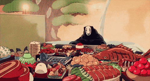 Spirited Away No Face GIF